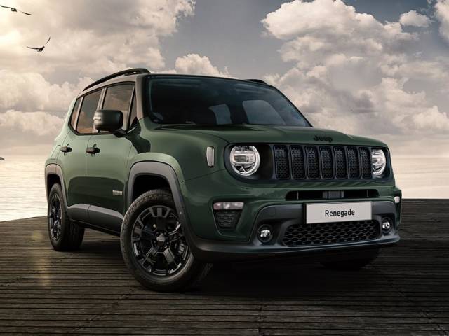 Jeep Renegade 1.5 T4 e-Hybrid MHEV North Star DCT Euro 6 (s/s) 5dr SUV Hybrid Techno Green with Black Roof