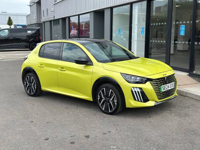 Peugeot e-208 0.0 100kW GT 50kWh 5dr Auto Hatchback Electric YELLOW