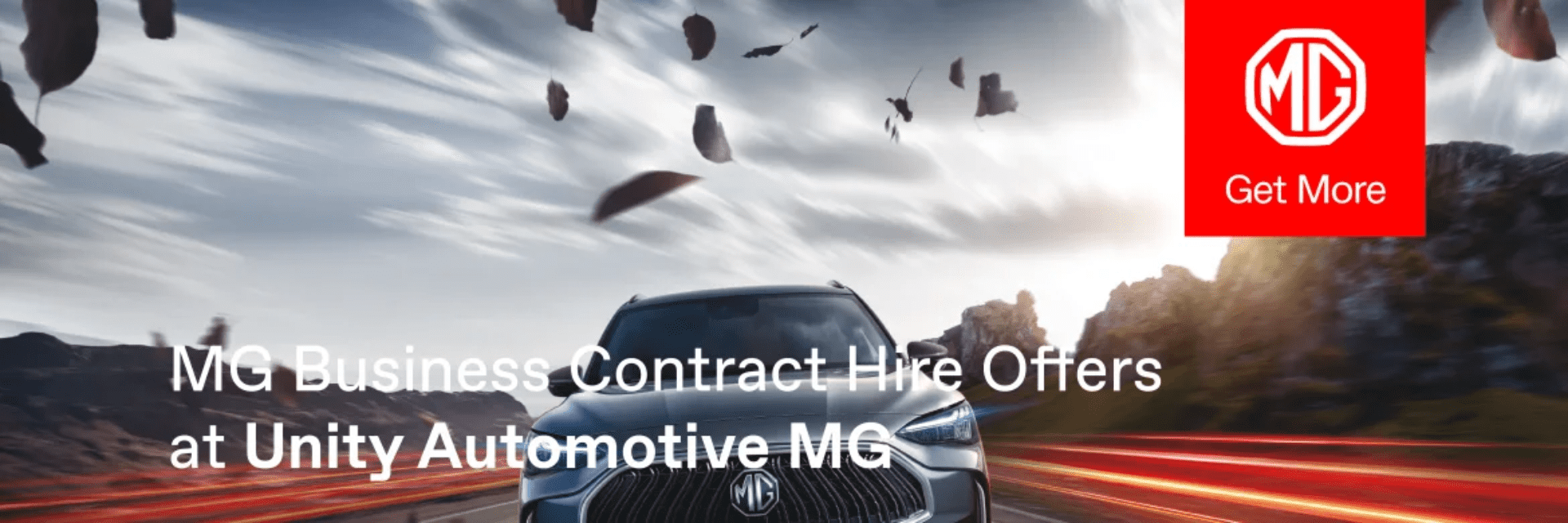 MG Business Contract Hire Offers at Unity Automotive